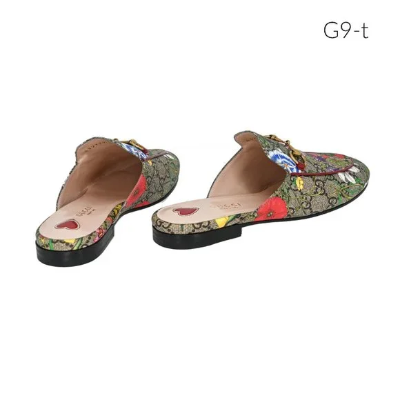 Gucci Women's Princetown GG Supreme Flora Slipper Mules - Picture 5 of 7